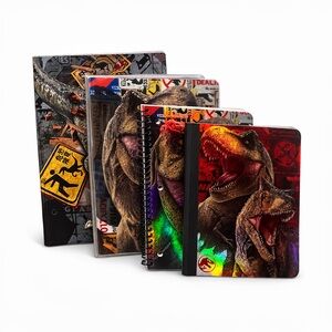 Jurassic World Binder Bundle Folder Notebook Portfolio School Set New